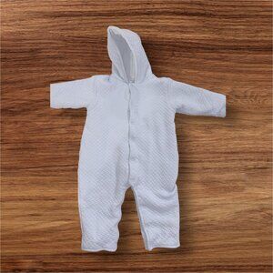 Kissy Kissy Bear Hooded Playsuit 12–18M